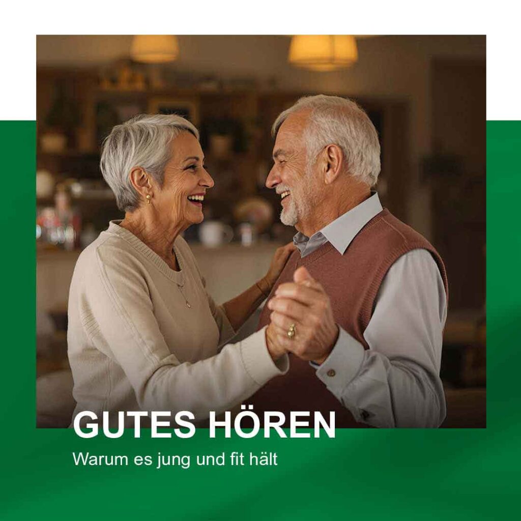 Älteres Ehepaar tanzt.